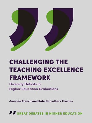 cover image of Challenging the Teaching Excellence Framework